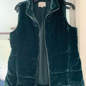 Velvet Puffer Vest